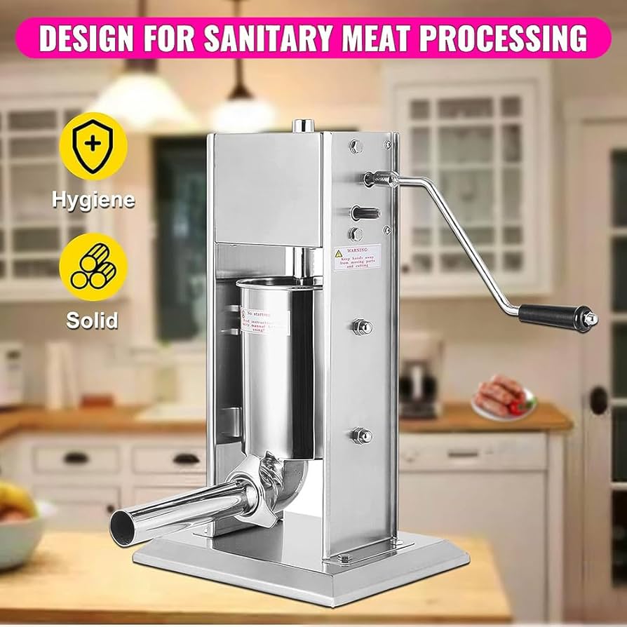 Amazon｜手動ソーセージ充填機、3L/5Lソーセージスタッファー